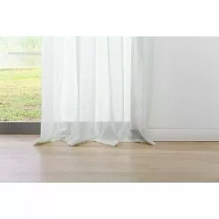 BAUHAUS Ösenschal Transparent B X H: 135 X 245 Cm, 100 % Polyester, Weiß -BAUHAUS 12 452