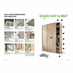 BAUHAUS Express Möbel Schwebetürenschrank Swift B X T X H: 200 X 68 X 216 Cm, Ohne Spiegel, Mit Zubehör, Farbe Front: Weiß, Farbe Korpus: Eiche Jackson 9 BAUHAUS Express Möbel Schwebetürenschrank Swift B X T X H: 200 X 68 X 216 Cm, Ohne Spiegel, Mit Zubehör, Farbe Front: Weiß, Farbe Korpus: Eiche Jackson -BAUHAUS 12 4625