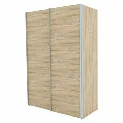 BAUHAUS Express Möbel Schwebetürenschrank Stars B X T X H: 150 X 68 X 216 Cm, Farbe Griff: Aluminiumfarben, Farbe Front: Eiche Sonoma, Farbe Korpus: Eiche Sonoma