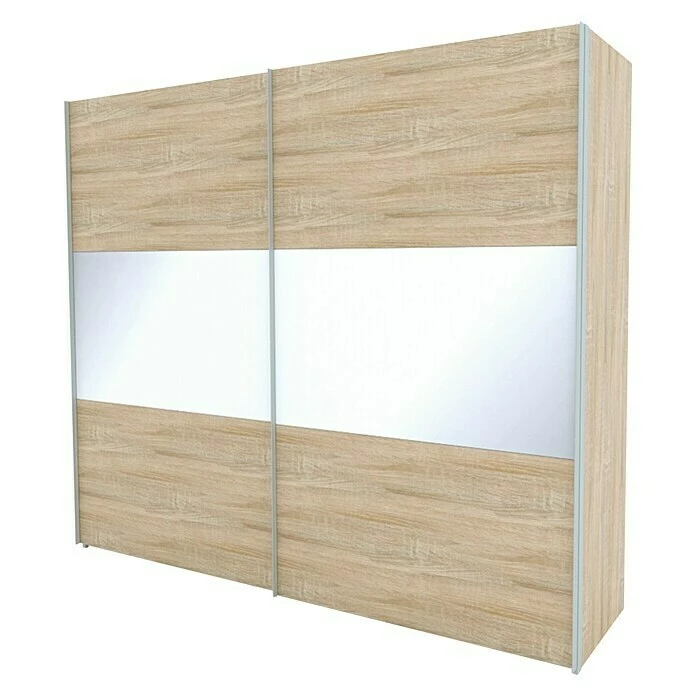 BAUHAUS Express Möbel Schwebetürenschrank Stars B X T X H: 250 X 68 X 236 Cm, Farbe Griff: Aluminiumfarben, Farbe Front: Eiche Sonoma/Weißglas, Farbe Korpus: Eiche Sonoma 1 BAUHAUS Express Möbel Schwebetürenschrank Stars B X T X H: 250 X 68 X 236 Cm, Farbe Griff: Aluminiumfarben, Farbe Front: Eiche Sonoma/Weißglas, Farbe Korpus: Eiche Sonoma