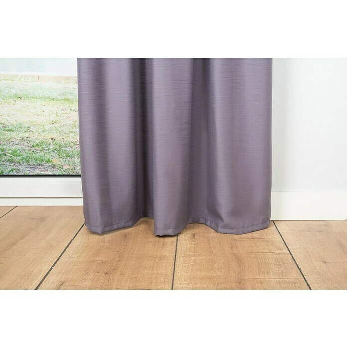 BAUHAUS Ösenschal Leinen-Look B X H: 135 X 300 Cm, 100 % Polyester, Brombeere 3 BAUHAUS Ösenschal Leinen-Look B X H: 135 X 300 Cm, 100 % Polyester, Brombeere – Bild 3