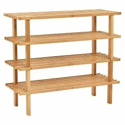 BAUHAUS Zeller Schuhregal L X B X H: 70 X 26 X 30 Cm, Braun, Holz -BAUHAUS 12 4734