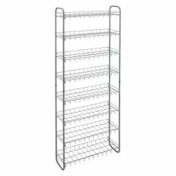 BAUHAUS Metaltex Schuhregal Shoe 8 L X B X H: 64 X 23 X 165 Cm, Silber, Anzahl Fächer: 8 Stk.