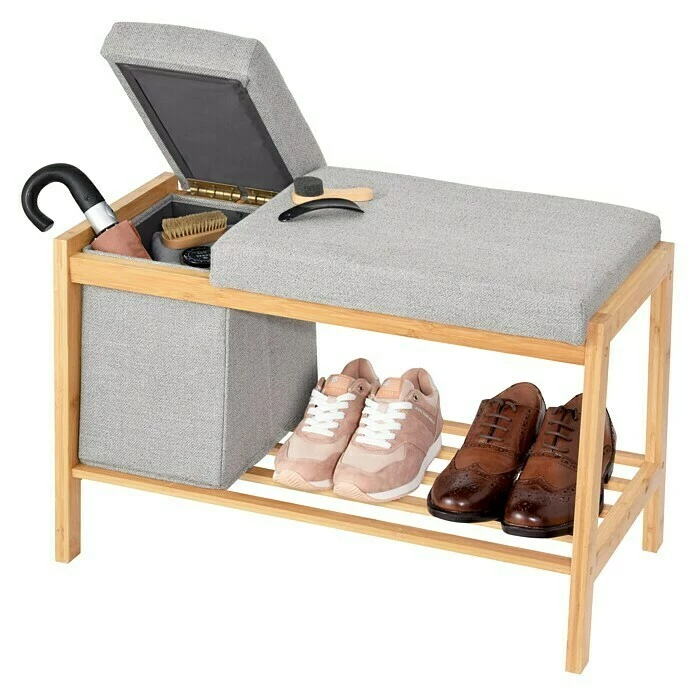 BAUHAUS Schuhregal L X B X H: 70,5 X 36 X 48 Cm, Naturmaterialien 2 BAUHAUS Schuhregal L X B X H: 70,5 X 36 X 48 Cm, Naturmaterialien – Bild 2