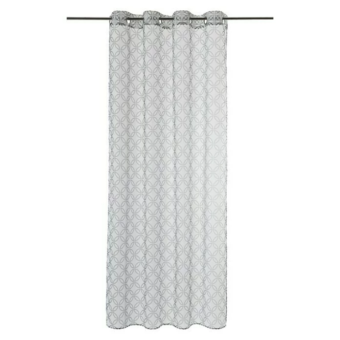 BAUHAUS Expo Ambiente Ösenschal Micha 135 X 245 Cm, 100 % Polyester, Hellgrau 1 BAUHAUS Expo Ambiente Ösenschal Micha 135 X 245 Cm, 100 % Polyester, Hellgrau