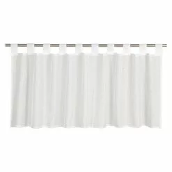 BAUHAUS Elbersdrucke Bistrogardine Effecto Weiß, 140 X 48 Cm, 100 % Polyester