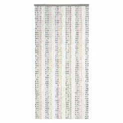 BAUHAUS Conacord Perlenvorhang Jasmin Schwarz/Weiß/Rot, 90 X 200 Cm, Kunststoff