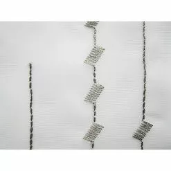 BAUHAUS Elbersdrucke Bistrogardine Helio 140 X 48 Cm, 100 % Polyester, Bestickt, Weiß/Grau -BAUHAUS 12 508