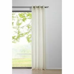 BAUHAUS Ösenschal Mood B X H: 135 X 300 Cm, 100 % Polyester, Ecru