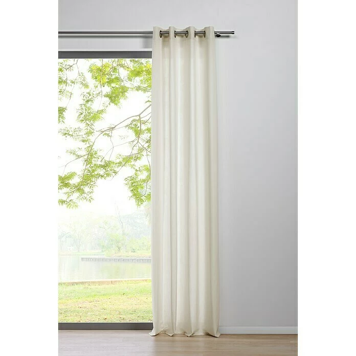 BAUHAUS Ösenschal Mood B X H: 135 X 300 Cm, 100 % Polyester, Ecru 1 BAUHAUS Ösenschal Mood B X H: 135 X 300 Cm, 100 % Polyester, Ecru