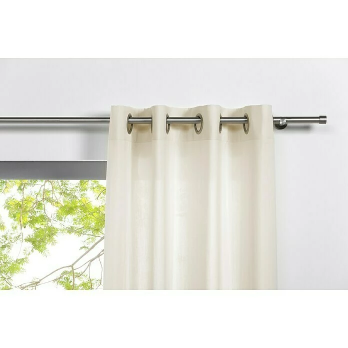 BAUHAUS Ösenschal Mood B X H: 135 X 300 Cm, 100 % Polyester, Ecru 2 BAUHAUS Ösenschal Mood B X H: 135 X 300 Cm, 100 % Polyester, Ecru – Bild 2