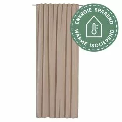 BAUHAUS Elbersdrucke Verdunkelungsvorhang Sundown Beige, B X H: 140 X 255 Cm, 100% Polyester