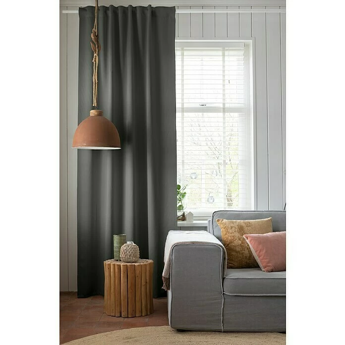 BAUHAUS Elbersdrucke Schlaufenschal Midnight Grau, B X H: 140 Cm X 300 Mm, 100% Polyester 2 BAUHAUS Elbersdrucke Schlaufenschal Midnight Grau, B X H: 140 Cm X 300 Mm, 100% Polyester – Bild 2