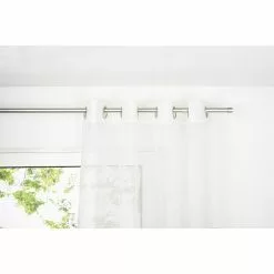 BAUHAUS Ösenschal Soft B X H: 135 X 300 Cm, 100 % Polyester, Weiß