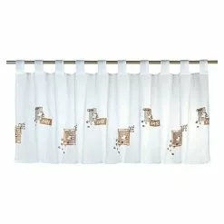 BAUHAUS Elbersdrucke Cafehaus-Gardine Café 140 X 48 Cm, 100 % Polyester, Braun/Weiß