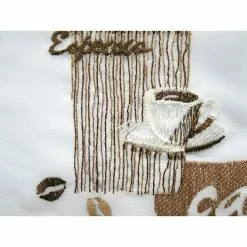 BAUHAUS Elbersdrucke Cafehaus-Gardine Café 140 X 48 Cm, 100 % Polyester, Braun/Weiß -BAUHAUS 12 553