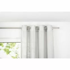 BAUHAUS Ösenschal Breeze B X H: 135 X 300 Cm, 100 % Polyester, Grau