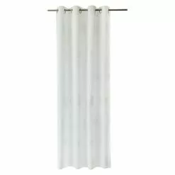 BAUHAUS Ösenschal Laura 135 X 245 Cm, 100 % Polyester, Offwhite