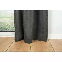 BAUHAUS Ösenschal Chalet B X H: 135 X 245 Cm, 100 % Polyester, Anthrazit -BAUHAUS 12 581