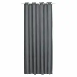 BAUHAUS Elbersdrucke Ösenschal Lino Anthrazit, B X H: 140 Cm X 300 Mm, 100% Polyester