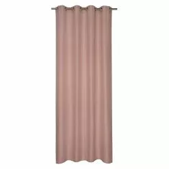 BAUHAUS Elbersdrucke Ösenschal Lino Rosa, 140 X 255 Cm, 100 % Polyester