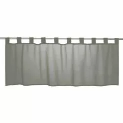 BAUHAUS Elbersdrucke Bistrogardine Basic 140 X 45 Cm, 100 % Polyester, Uni, Grau