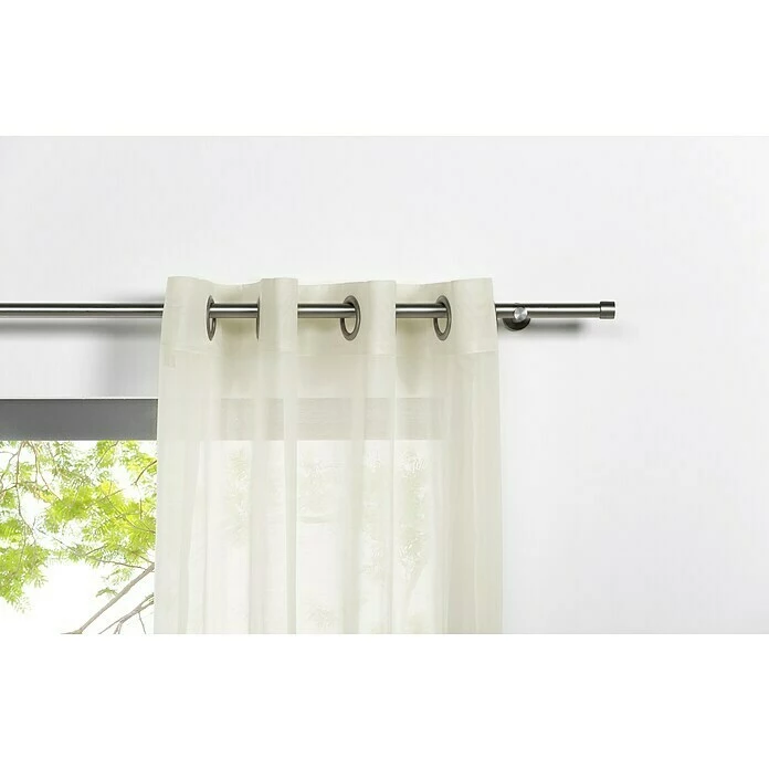 BAUHAUS Ösenschal Transparent B X H: 135 X 300 Cm, 100 % Polyester, Ecru 2 BAUHAUS Ösenschal Transparent B X H: 135 X 300 Cm, 100 % Polyester, Ecru – Bild 2