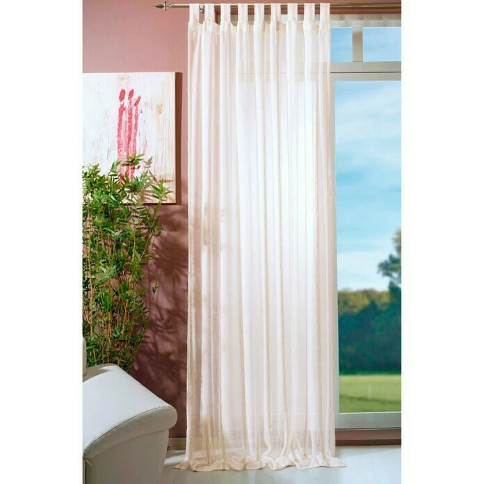 BAUHAUS Elbersdrucke Schlaufenschal Casa B X H: 140 X 255 Cm, 80 % Polyester, 20 % Leinen, Beige 2 BAUHAUS Elbersdrucke Schlaufenschal Casa B X H: 140 X 255 Cm, 80 % Polyester, 20 % Leinen, Beige – Bild 2