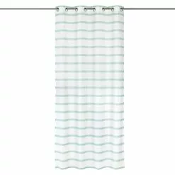 BAUHAUS Elbersdrucke Ösenschal Ida 140 X 255 Cm, 100 % Polyester, Weiß/Mint