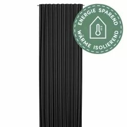 BAUHAUS Elbersdrucke Verdunkelungsvorhang Midnight 140 X 255 Cm, 100 % Polyester, Schwarz