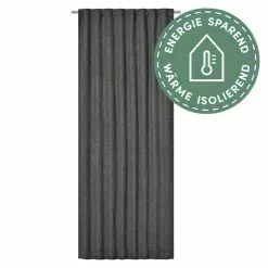 BAUHAUS Elbersdrucke Verdunkelungsvorhang Monza Dunkelgrau, 100% Polyester