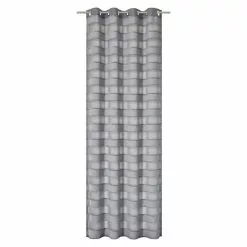 BAUHAUS Elbersdrucke Ösenschal Jonte 140 X 255 Cm, Grau, 100% Polyester