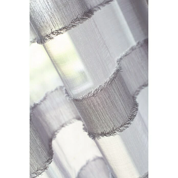 BAUHAUS Elbersdrucke Ösenschal Jonte 140 X 255 Cm, Grau, 100% Polyester 2 BAUHAUS Elbersdrucke Ösenschal Jonte 140 X 255 Cm, Grau, 100% Polyester – Bild 2