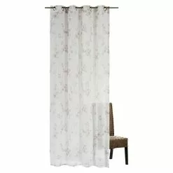 BAUHAUS Elbersdrucke Ösenschal Kyoto 140 X 255 Cm, 100 % Polyester, Beige/Rosa
