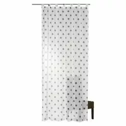 BAUHAUS Elbersdrucke Schlaufenschal Stars Allover 140 X 255 Cm, 100 % Polyester, Weiß/Anthrazit