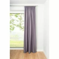 BAUHAUS Schlaufenschal Leinen-Look B X H: 135 X 245 Cm, 100 % Polyester, Brombeere