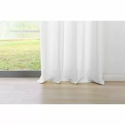 BAUHAUS Ösenschal Mood B X H: 135 X 245 Cm, 100 % Polyester, Weiß -BAUHAUS 12 717