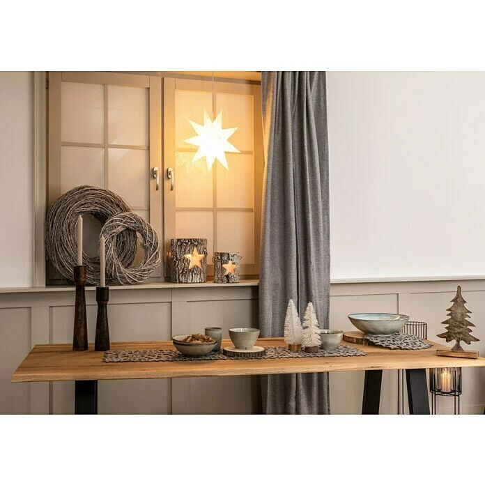 BAUHAUS Elbersdrucke Verdunkelungsvorhang Vienna Hellgrau, 100% Polyester 2 BAUHAUS Elbersdrucke Verdunkelungsvorhang Vienna Hellgrau, 100% Polyester – Bild 2