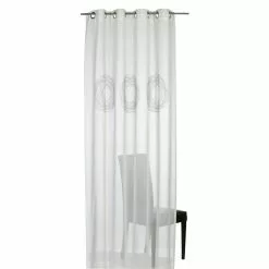 BAUHAUS Elbersdrucke Ösenschal Selma 140 X 255 Cm, 100 % Polyester, Offwhite