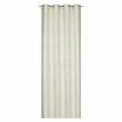 BAUHAUS Elbersdrucke Ösenschal Dizzy Days 140 X 255 Cm, 100 % Polyester, Ecru