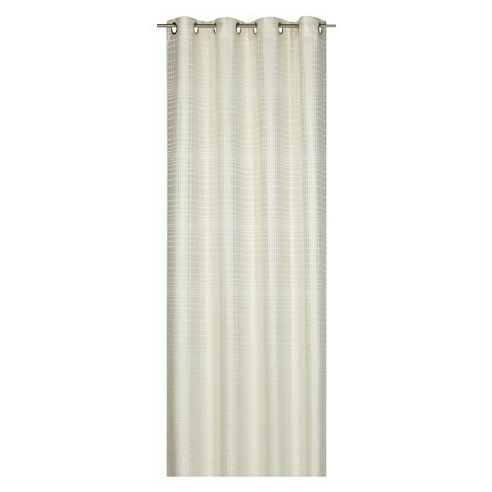 BAUHAUS Elbersdrucke Ösenschal Dizzy Days 140 X 255 Cm, 100 % Polyester, Ecru 1 BAUHAUS Elbersdrucke Ösenschal Dizzy Days 140 X 255 Cm, 100 % Polyester, Ecru