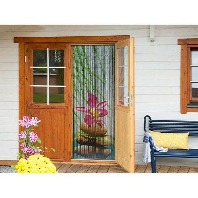 BAUHAUS Conacord Perlenvorhang Stone Bunt, 90 X 200 Cm, Bambusstäbchen 2 BAUHAUS Conacord Perlenvorhang Stone Bunt, 90 X 200 Cm, Bambusstäbchen – Bild 2