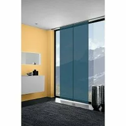 BAUHAUS Expo Ambiente Flächenvorhang Basic Dunkelblau, 100 % Polyester, B X H: 60 X 300 Cm