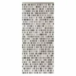 BAUHAUS Conacord Perlenvorhang Tube Schwarz/Grau/Beige, 90 X 200 Cm, Kunststoff