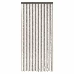 BAUHAUS Conacord Dekovorhang Flauschi Silber/Weiß, 100 X 200 Cm, 100 % Polyester