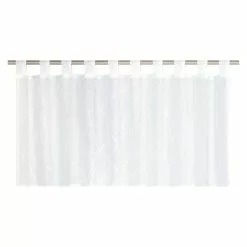 BAUHAUS Elbersdrucke Bistrogardine Crossover 140 X 48 Cm, 100 % Polyester, Weiß