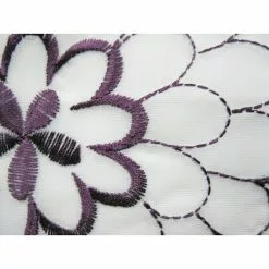 BAUHAUS Elbersdrucke Bistrogardine Javine Weiß/Violett, 140 X 48 Cm, 100 % Polyester -BAUHAUS 12 914