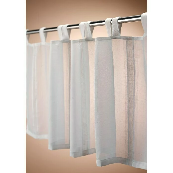 BAUHAUS Elbersdrucke Bistrogardine Casa Beige, 140 X 48 Cm, 80 % Polyester, 20 % Leinen 2 BAUHAUS Elbersdrucke Bistrogardine Casa Beige, 140 X 48 Cm, 80 % Polyester, 20 % Leinen – Bild 2