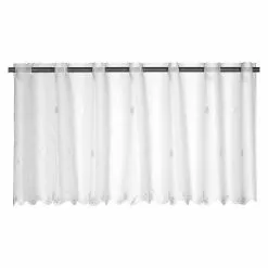 BAUHAUS Elbersdrucke Bistrogardine Valley 148 X 46 Cm, 100 % Polyester, Offwhite