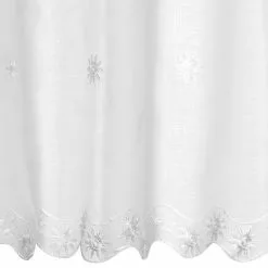 BAUHAUS Elbersdrucke Bistrogardine Valley 148 X 46 Cm, 100 % Polyester, Offwhite -BAUHAUS 12 921